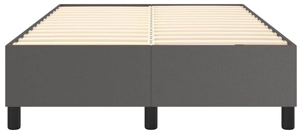 Rám postele s boxspringem šedý 120 x 200 cm umělá kůže 3121039
