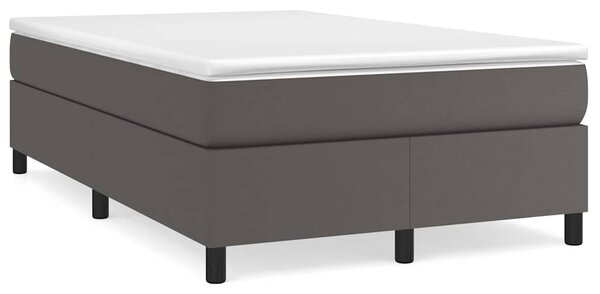 Rám postele s boxspringem šedý 120 x 200 cm umělá kůže 3121039