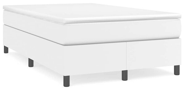 Rám postele s boxspringem bílý 120 x 200 cm umělá kůže 3121036
