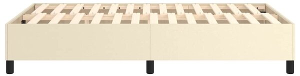 Rám postele s boxspringem krémový 120x200 cm umělá kůže 3121037