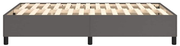Rám postele s boxspringem šedý 120 x 200 cm umělá kůže 3121039