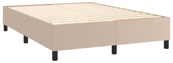 Rám postele s boxspringem cappuccino 140x190 cm umělá kůže 3121046
