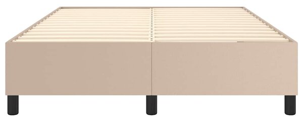 Rám postele s boxspringem cappuccino 140x190 cm umělá kůže 3121046