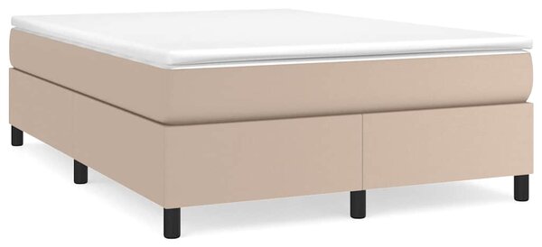 Rám postele s boxspringem cappuccino 140x190 cm umělá kůže 3121046