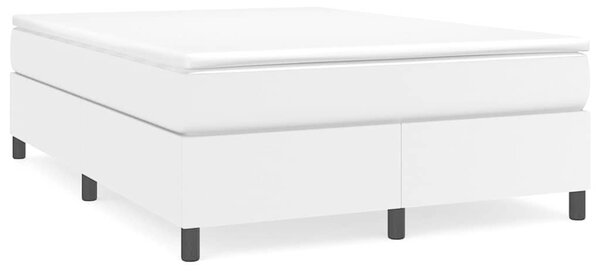 Rám postele s boxspringem bílá 140 x 200 cm umělá kůže 3121048