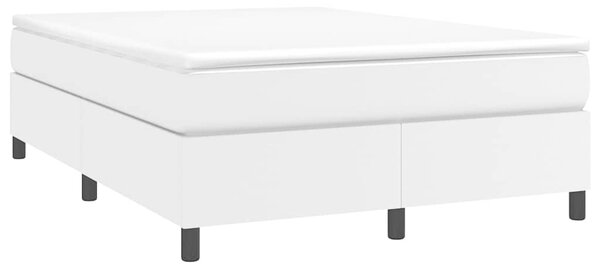 Rám postele s boxspringem bílá 140 x 200 cm umělá kůže 3121048