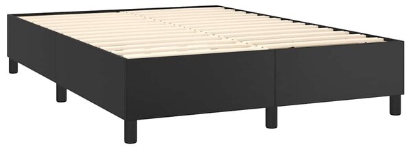 Rám postele s boxspringem černá 140 x 190 cm umělá kůže 3121041