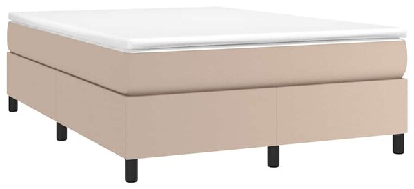 Rám postele s boxspringem cappuccino 140x190 cm umělá kůže 3121046