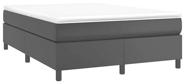 Rám postele s boxspringem černá 140 x 190 cm umělá kůže 3121041