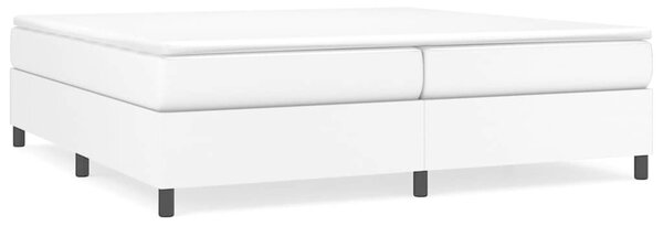 Rám postele s boxspringem bílá 200 x 200 cm umělá kůže 3121066