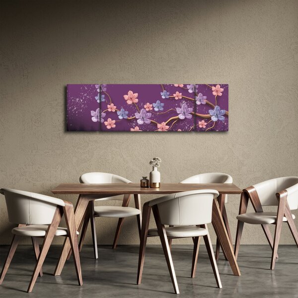 Obraz - Jarní soumrak (170x50 cm)
