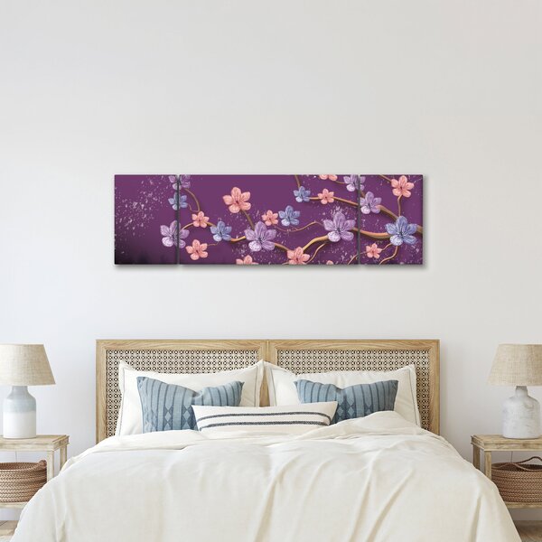 Obraz - Jarní soumrak (170x50 cm)