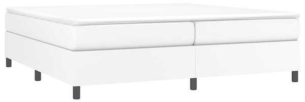 Rám postele s boxspringem bílá 200 x 200 cm umělá kůže 3121066