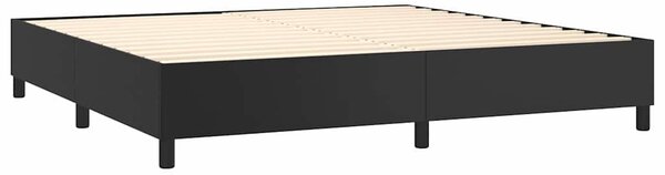 Rám postele s boxspringem černá 200 x 200 cm umělá kůže 3121065