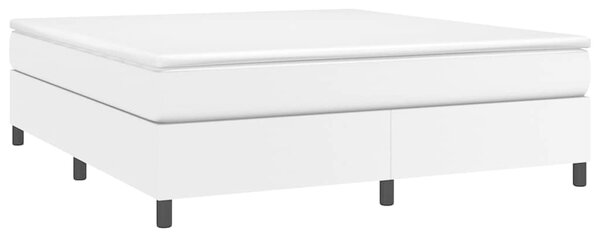 Rám postele s boxspringem bílá 160 x 200 cm umělá kůže 3121054