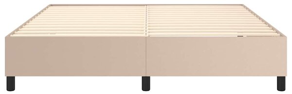 Rám postele s boxspringem cappuccino 160x200 cm umělá kůže 3121058