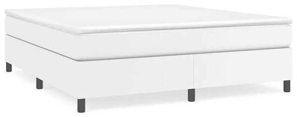 Rám postele s boxspringem bílá 160 x 200 cm umělá kůže 3121054