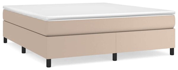 Rám postele s boxspringem cappuccino 160x200 cm umělá kůže 3121058