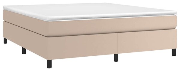 Rám postele s boxspringem cappuccino 160x200 cm umělá kůže 3121058