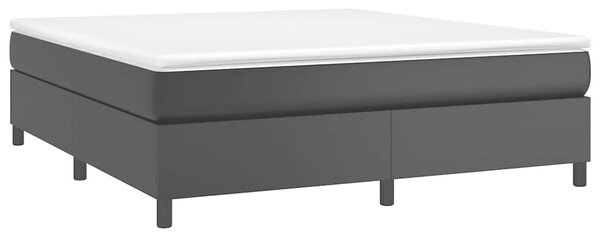 Rám postele s boxspringem černá 160 x 200 cm umělá kůže 3121053