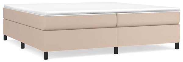 Rám postele s boxspringem cappuccino 200x200 cm umělá kůže 3121070