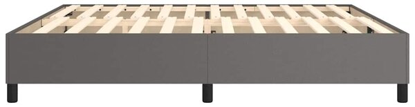 Rám postele s boxspringem šedá 200 x 200 cm umělá kůže 3121069