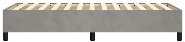 Rám postele s boxspringem světle šedá 90 x 190 cm samet 3121090