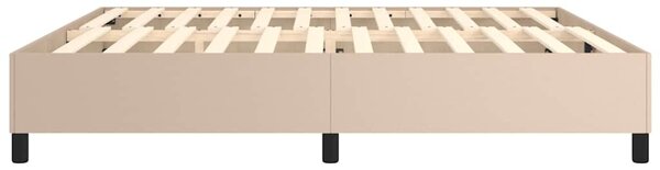 Rám postele s boxspringem cappuccino 200x200 cm umělá kůže 3121070