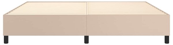 Rám postele s boxspringem cappuccino 200x200 cm umělá kůže 3121070