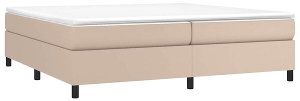 Rám postele s boxspringem cappuccino 200x200 cm umělá kůže 3121070
