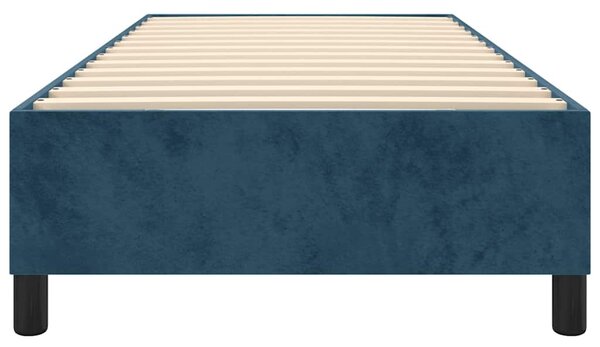 Rám postele s boxspringem tmavě modrý 90x190 cm samet 3121094