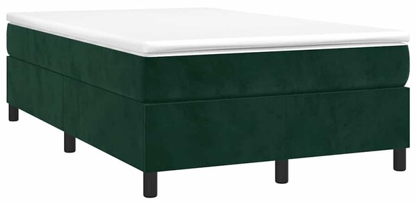 Rám postele s boxspringem tmavě zelená 120 x 200 cm samet 3121111