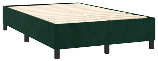 Rám postele s boxspringem tmavě zelená 120 x 200 cm samet 3121111