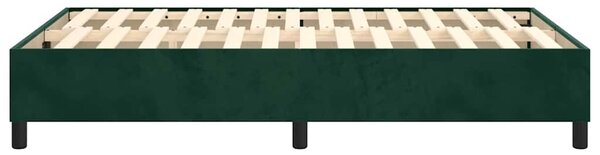 Rám postele s boxspringem tmavě zelená 120 x 200 cm samet 3121111
