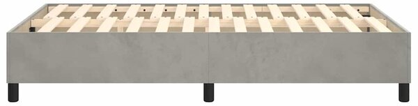 Rám postele s boxspringem světle šedá 120 x 200 cm samet 3121108