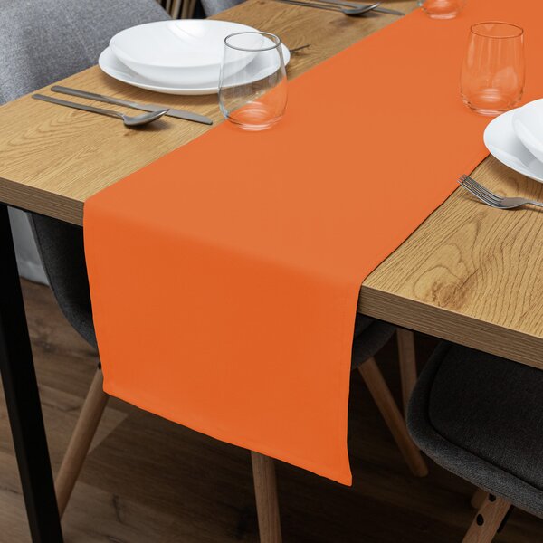 Biante Dekorační běhoun na stůl Rongo RG-035 Oranžový 20x120 cm