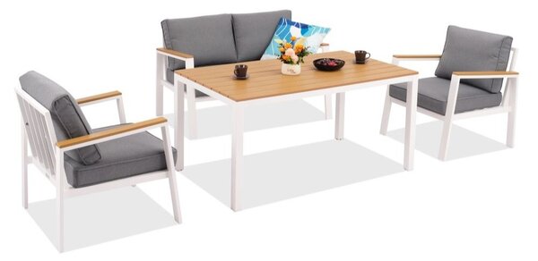 Zakintos Apetito 4 hliníkové sety bílé Garden Point