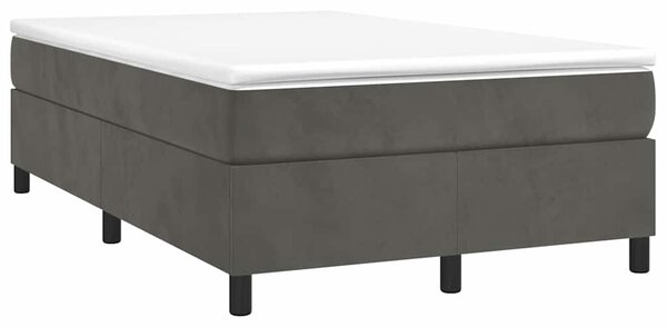 Rám postele s boxspringem tmavě šedá 120 x 200 cm samet 3121109