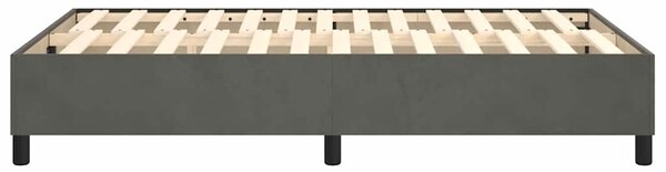 Rám postele s boxspringem tmavě šedá 120 x 200 cm samet 3121109