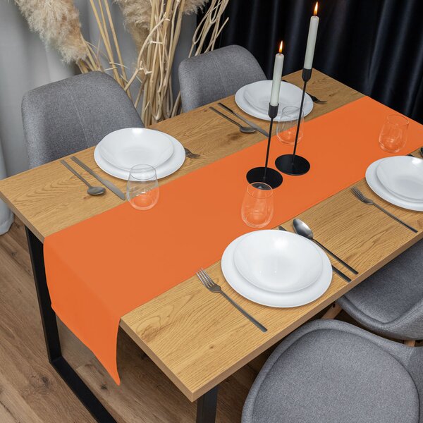 Biante Dekorační běhoun na stůl Rongo RG-035 Oranžový 20x120 cm