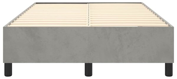 Rám postele s boxspringem světle šedá 120 x 200 cm samet 3121108