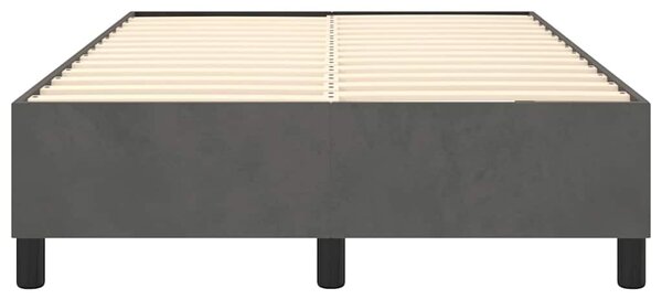 Rám postele s boxspringem tmavě šedá 120 x 200 cm samet 3121109