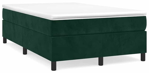 Rám postele s boxspringem tmavě zelená 120 x 200 cm samet 3121111