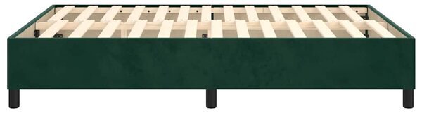 Rám postele s boxspringem tmavě zelená 140 x 190 cm samet 3121117