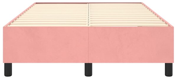 Rám postele s boxspringem růžový 120 x 200 cm samet 3121113