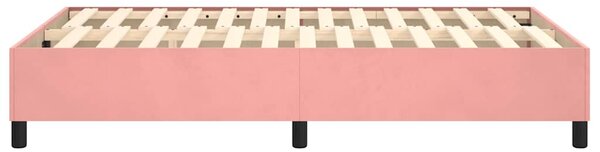 Rám postele s boxspringem růžový 120 x 200 cm samet 3121113