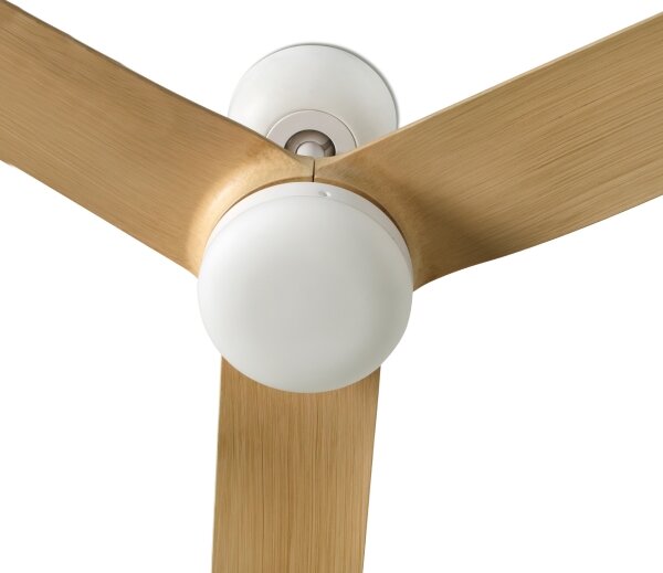FARO 33816WT-Stropní ventilátor PUNT M hnědá/bílá pr. 132 cm WT+dálkové ovládání