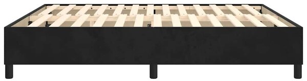 Rám postele s boxspringem černý 200 x 200 cm samet 3121140