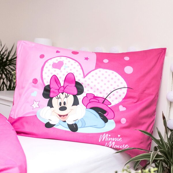 Dětské povlečení na jednolůžko z mikrovlákna 140x200 cm Minnie Sweet Like Me – Jerry Fabrics