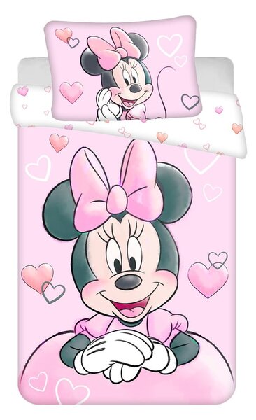 Bavlněné dětské povlečení do postýlky 100x135 cm Minnie – Jerry Fabrics